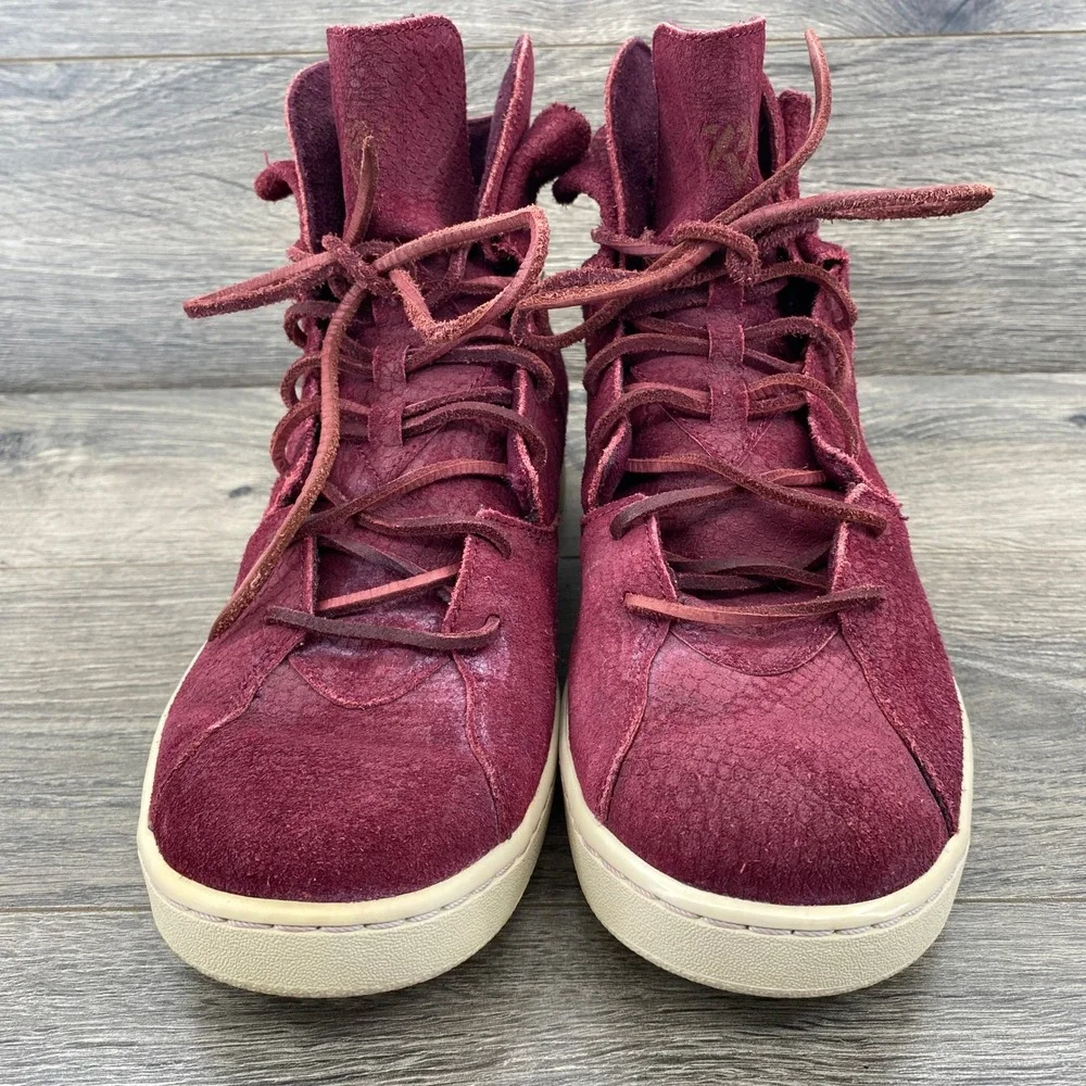 Jordan Westbrook 0.2 High Top Mens 10 Bordeaux Suede Reptile Texture 854563-601